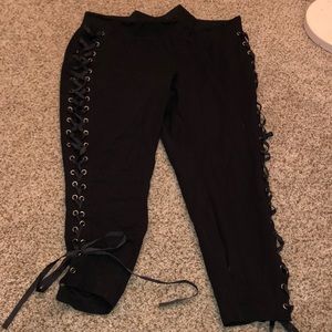 Torrid size 2 side lace up pixie pant